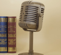 Retro microphone lamp 3D model