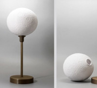 Moon lamp with base 3D model