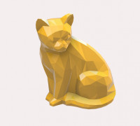 LOW POLY CAT 3D model