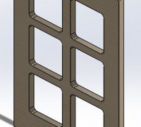 1/12 Dollhouse window (Model No.8) 3D model