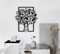 Vase : flowers 3D model