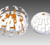 Dyson Sphere lamp 3D model
