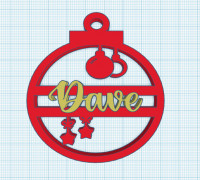 Christmas Ball Dave 3D model