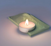 MOUNTAIN TEA CANDLE HOLDER V2 3D model