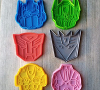 TRANSFORMERS KIT PACK X6 COOKIE CUTTER KIT 3D model
