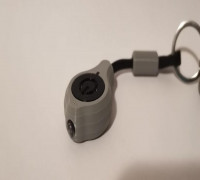 Mini LED torch keychain 3D model