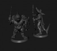 Sharkmen Dnd Minis 3D model