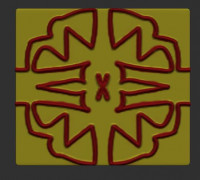 CNC Decoration Wall 3D model