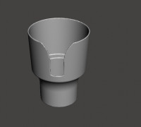 Car cup holder 3D model