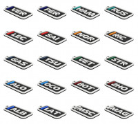 F1 2022 ALL Driver Tag Keychains 3D model