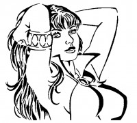 Vampirella stencil 8 3D model