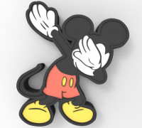 Mickey Dab lamp 3D model