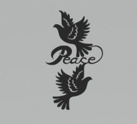 Peace with Dove 3D model