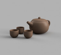 Teapot Set 3D model