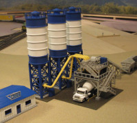 HO Scale Concrete Factory 3D model