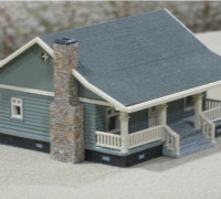 HO Scale Cottage 3D model