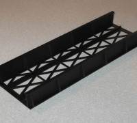 HO Scale Straight Bridge 3D model
