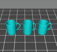 Mug set 3D model