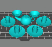 Tea Set 3D model