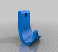 PS5 Controller holder for aluminum profile 3D model