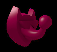 Fox head hanger 3D model