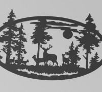 Wall art - forest 3D model