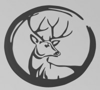 Wall art - deer 3D model
