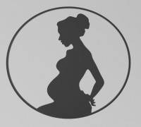 Wall art - pregnancy 3D model