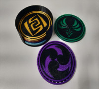 Genshin Impact Coasters 3D model