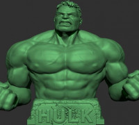 Hulk bust 3D model