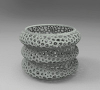 voronoi, pencil, container 3D model