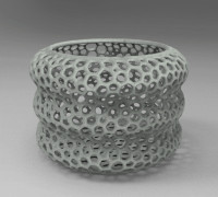 voronoi, pencil, container 3D model