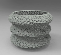 voronoi, pencil, container 3D model