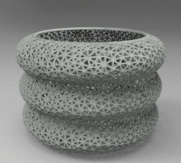 voronoi, pencil, container 3D model