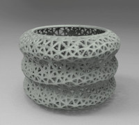 voronoi, pencil, container 3D model