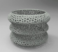 voronoi pen container 3D model