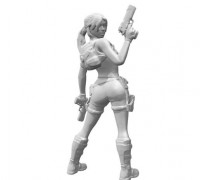 Lara Croft from Dos 3D model