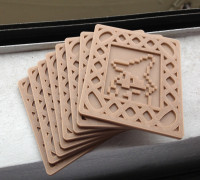 8-Bit Videogame Coasters 3D model