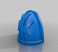 Black Templar shoulder 3D model