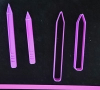 cookie cutter pencil 3D model