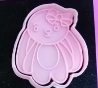 cookie cutter with eared doe 3D model
