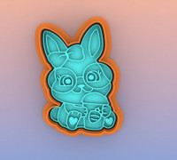 EASTER BUNNY COOKIE CUTTER - EASTER BUNNY COOKIE CUTTER 3D model