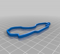 Melbourne track keychain  3D model