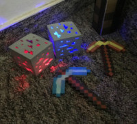 Minecraft Ore LED lamp 3D model