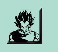 Dragon Ball Vegeta Bookends 3D model