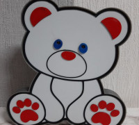 Cute bear box 3D model