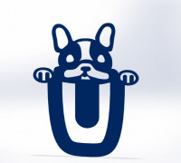 DOG BOOKMARK 3D model