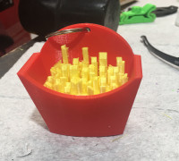 Fry Box Keychain 3D model