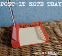 Post-it note tray 3D model