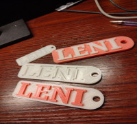 Simple Bag Tag or Keychain 3D model